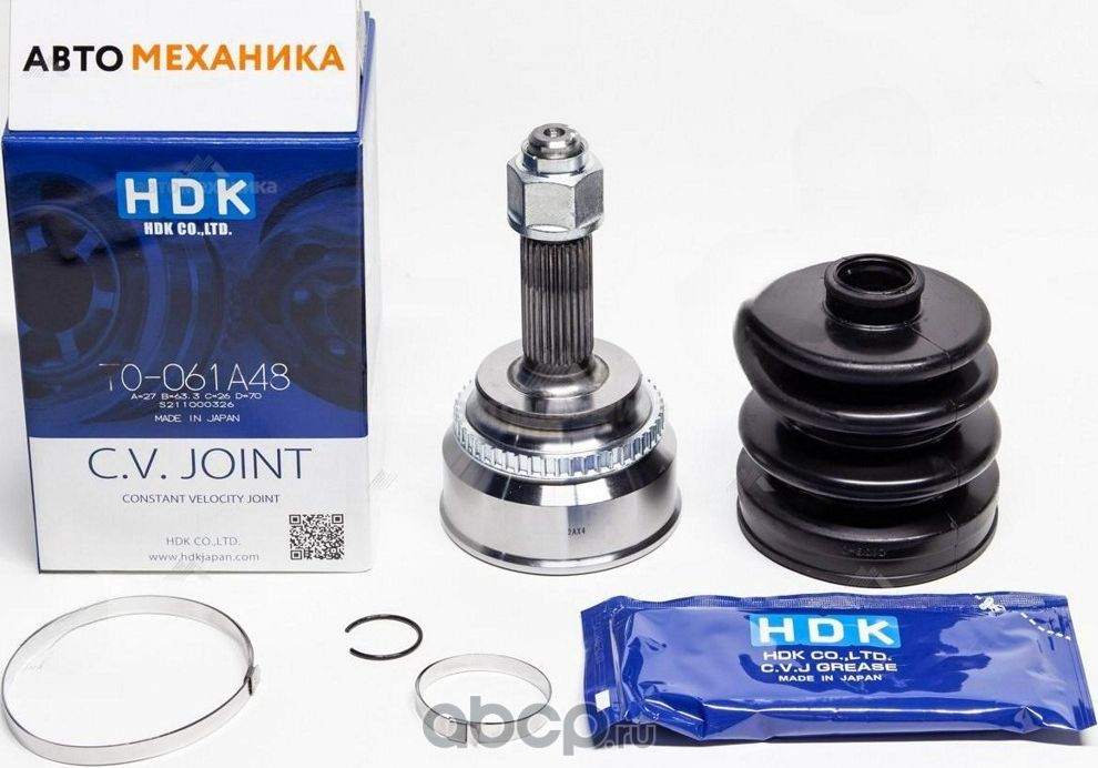 ШРУС наружный к-т (27x63.3x26) Toyota Camry ACV40  Harrier ACU30W  ACU35W (HDK). Артикул to-061a48