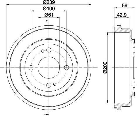 Радиатор охлаждения двигателя Behr-Hella Premium. Артикул 8MK 376 712-551