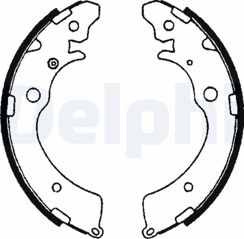 Тормозные колодки Delphi. Артикул LS1641