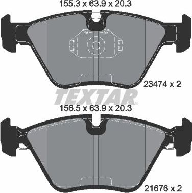 Тормозные колодки Textar Q+. Артикул 2347402