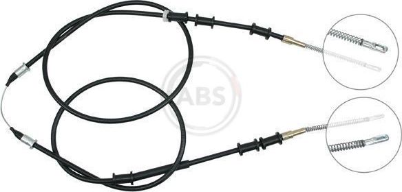 Трос ручника (тросик ручного тормоза) ABS задний для Opel Kadett E 1984-1994. Артикул K11385
