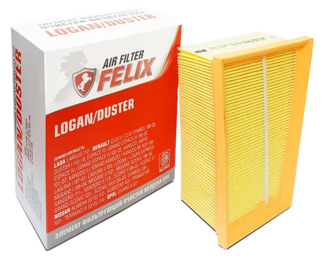 Фильтр воздушный Лада Ларгус, Renault (16 клап) 02 В (FELIX). Артикул 430610024