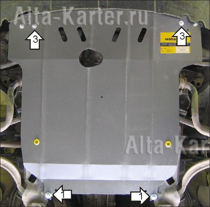 Защита Мотодор для картера и КПП Audi A4 B6 универсал 2001-2004. Артикул 00122