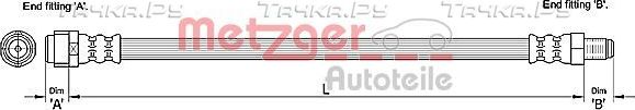Тормозной шланг Metzger. Артикул 4110284