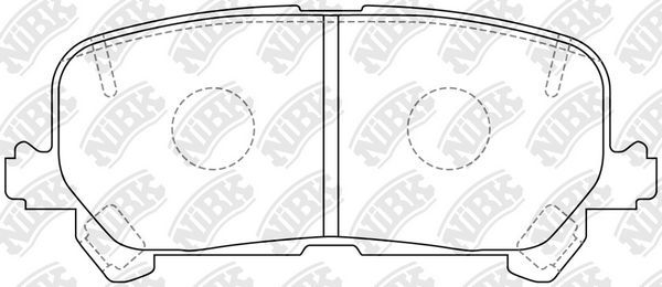 Тормозные колодки NiBK задние для Honda Pilot III 2017-2026. Артикул PN0646