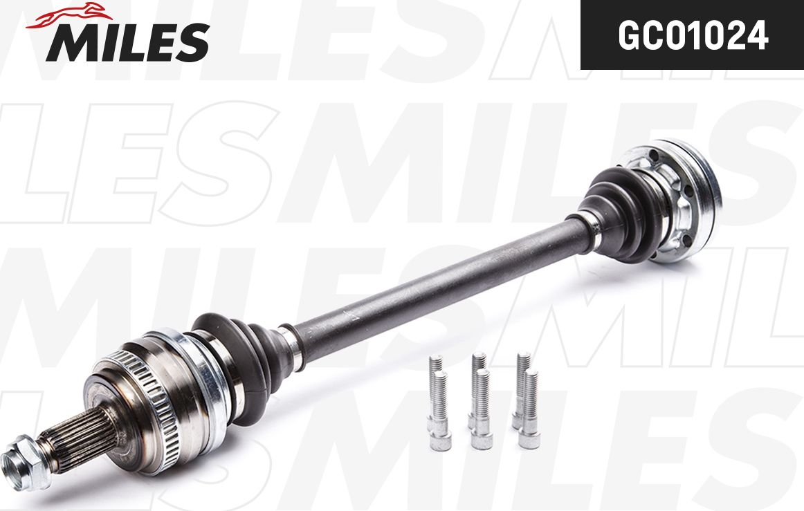 Полуось (привод в сборе, приводной вал) Miles передняя правая/левая для BMW 1 I (E82/E88) 2007-2013. Артикул GC01024