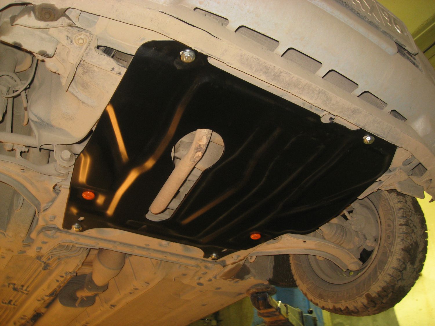 Защита Alfeco для картера и МКПП Nissan Note I (е11) 2005-2013. Артикул ALF.15.07