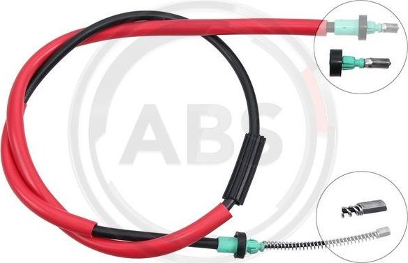 Трос ручника (тросик ручного тормоза) ABS. Артикул K13885