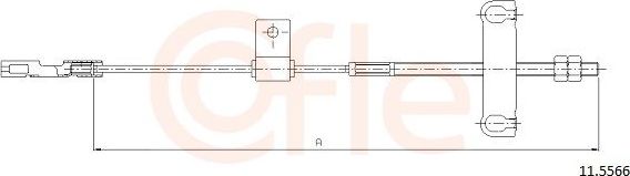Трос ручника (тросик ручного тормоза) Cofle. Артикул 11.5566