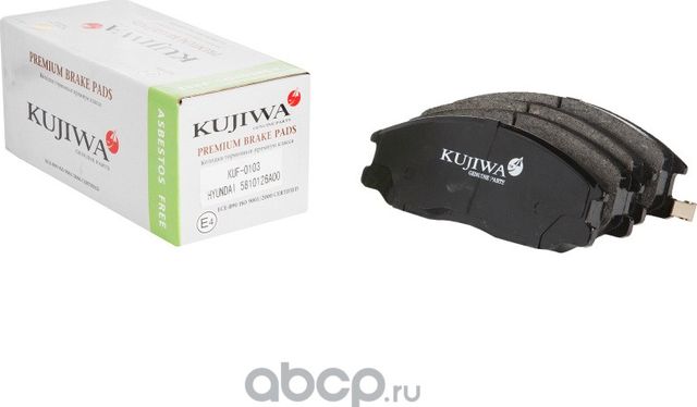 Колодки тормозные передние с пластинами KUF0103 KUJIWA 5810126A30 HYUNDAI/KIA. Артикул KUF0103
