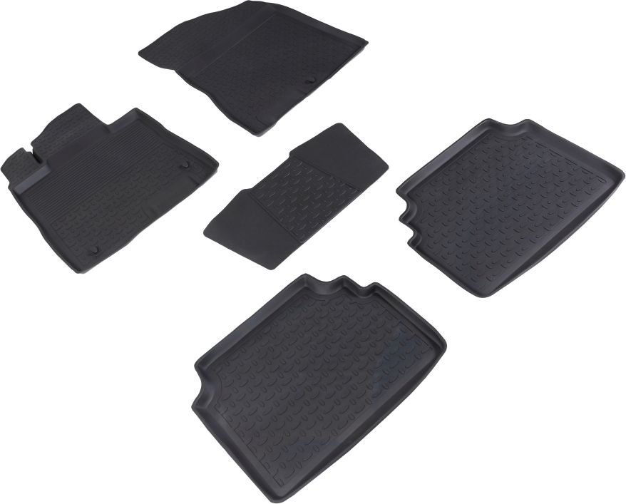 Коврики резиновые Seintex с высоким бортиком для салона Hyundai Sonata VIII 2019-2026. Артикул 94049