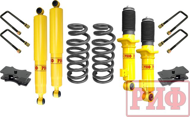 Лифт-комплект РИФ лайт для Mitsubishi L200 V 2015-2019, лифт 40 мм. Артикул RIF-TMQ-B-lite