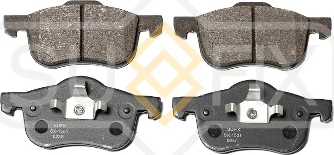 Колодки дисковые тормозные передние правые/левые VOLVO S60 I (384) 2000-2010 (Sufix). Артикул SX1501