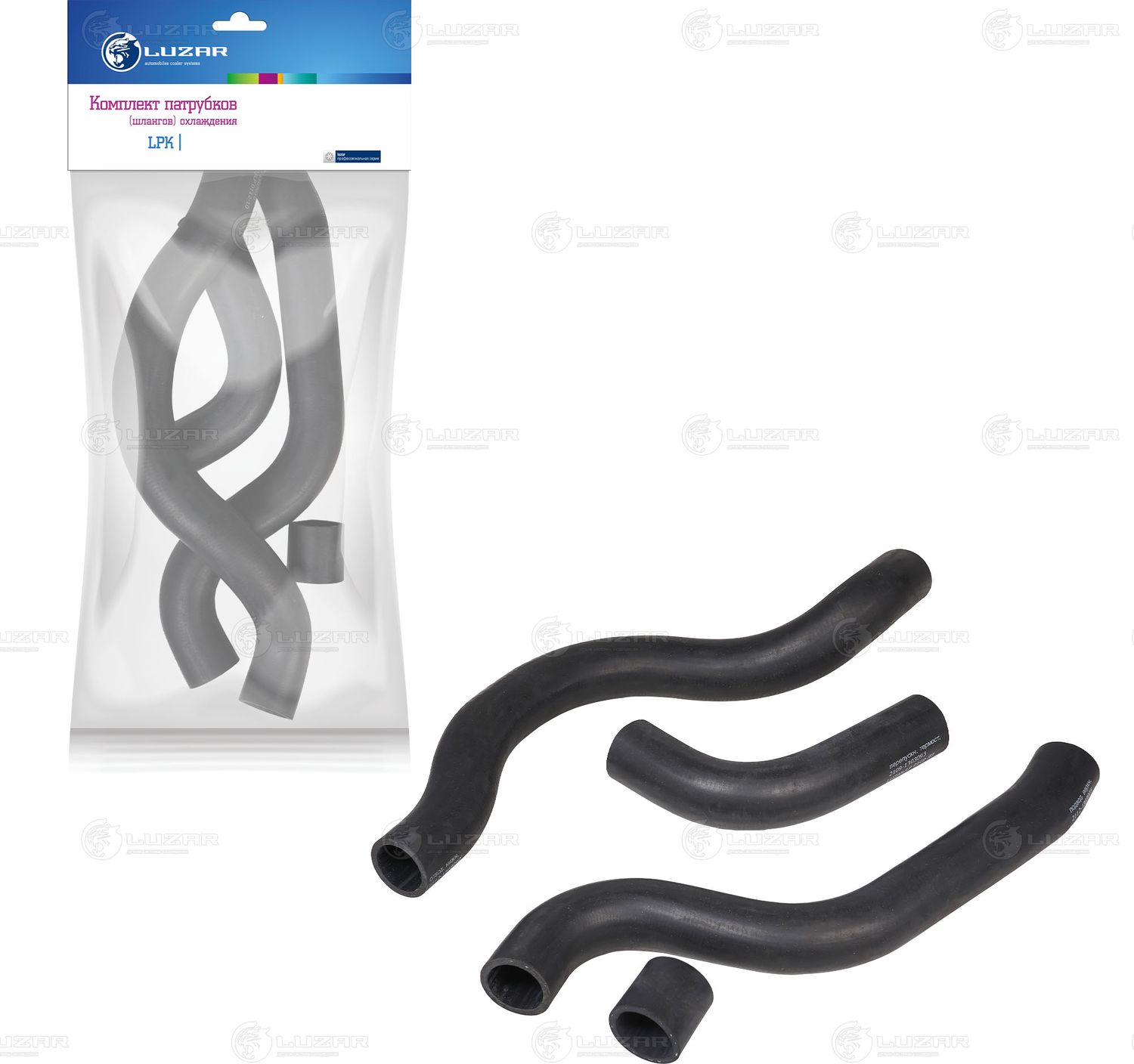 Патрубок радиатора (системы охлаждения) Luzar. Артикул LPK 0112