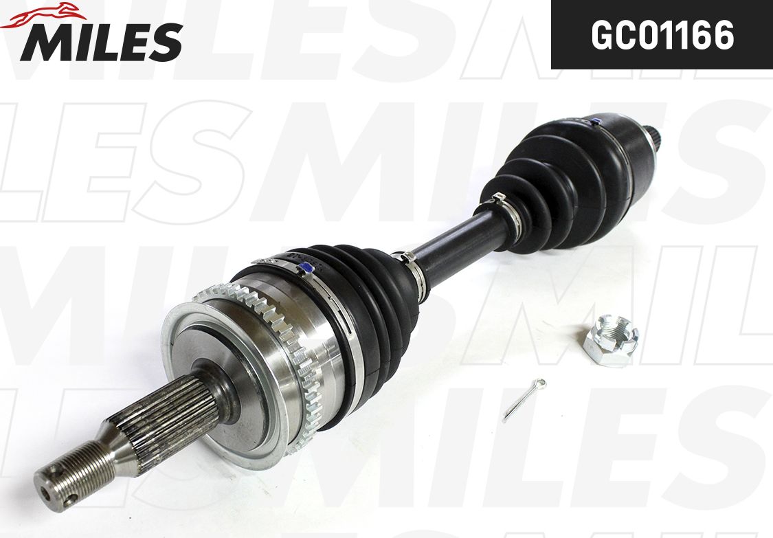 Полуось (привод в сборе, приводной вал) Miles. Артикул GC01166