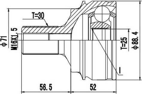 Шрус наружный mercedes benz e-class 212 4 matic (08-13) (Zikmar). Артикул Z88450R