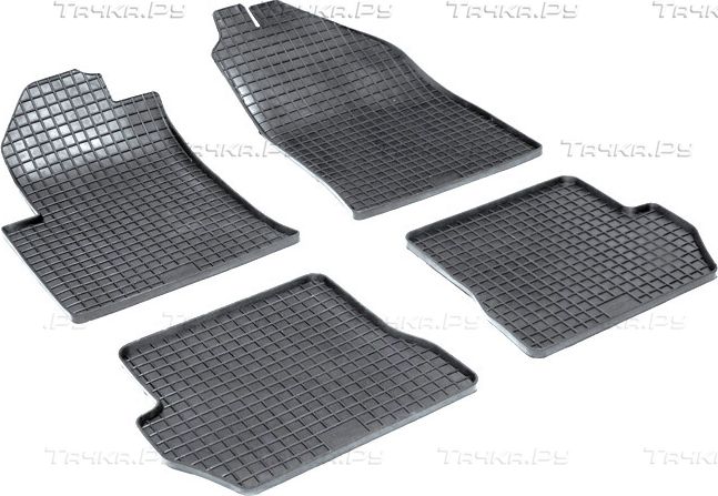 Коврики резиновые Seintex с узором сетка для салона Ford Fiesta V 2002-2008. Артикул 00140