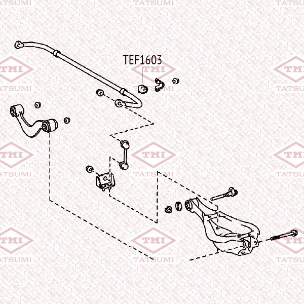 Втулка стабилизатора (Tatsumi). Артикул TEF1603