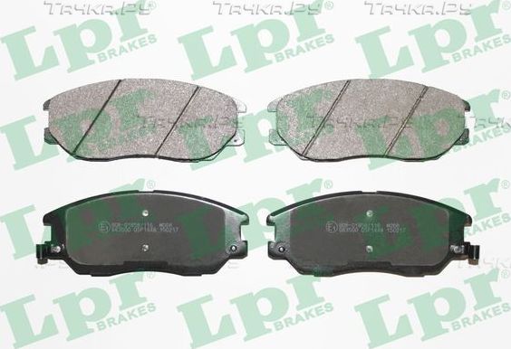Тормозные колодки LPR передние для SsangYong Rodius I 2005-2013. Артикул 05P1448