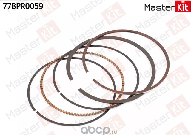 77BPR0059 Кольца поршневые (комплект на 1 поршень) (0,5) HYUNDAI/KIA G4FA/G4FC (Master KIT). Артикул 77BPR0059