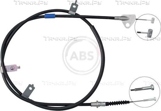 Трос ручника (тросик ручного тормоза) ABS. Артикул K10020