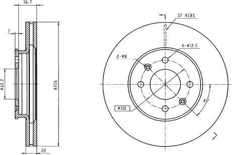Тормозной диск Patron. Артикул PBD6734