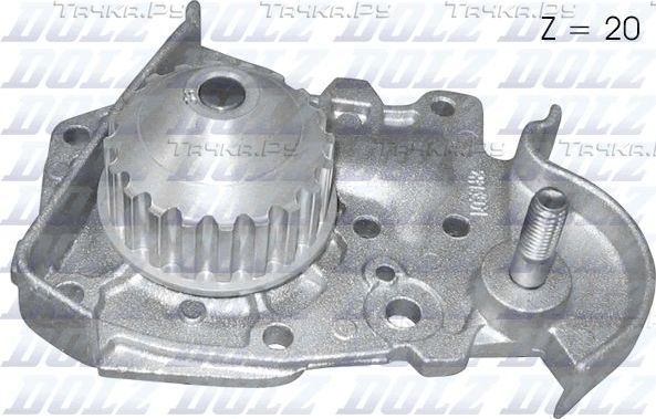 Помпа (водяной насос) Dolz для Renault Clio II 1998-2009. Артикул R135