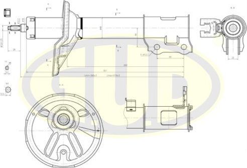 Амортизатор G.U.D.. Артикул GSA332109