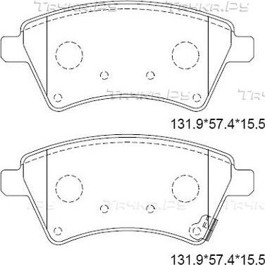 Тормозные колодки Asimco. Артикул KD3770