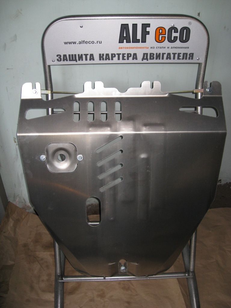 Защита алюминиевая Alfeco для картера и КПП Honda Civic VIII хэтчбек 2006-2011. Артикул ALF.09.03 AL4