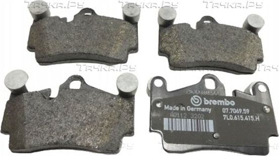 Тормозные колодки VAG для Audi Q7 II (4M) 2015-2026. Артикул 7L0698451G
