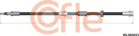 Тормозной шланг Cofle. Артикул 92.BH.MA015