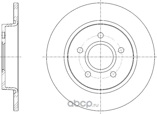 Диск тормозной (G-Brake). Артикул GR01995