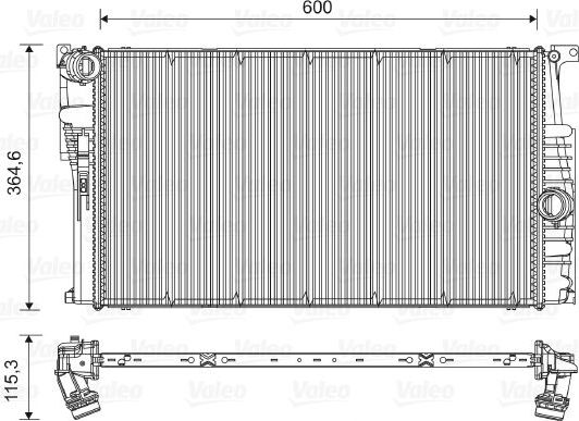 Радиатор охлаждения двигателя Valeo. Артикул 735451
