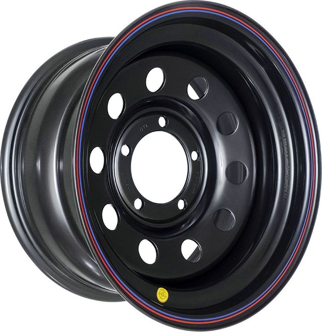 Колёсный диск OFF-ROAD Wheels стальной черный 5x139,7 8xR16 d110 ET-19 для УАЗ Буханка 1990-2025. Артикул 1680-53910BL-19