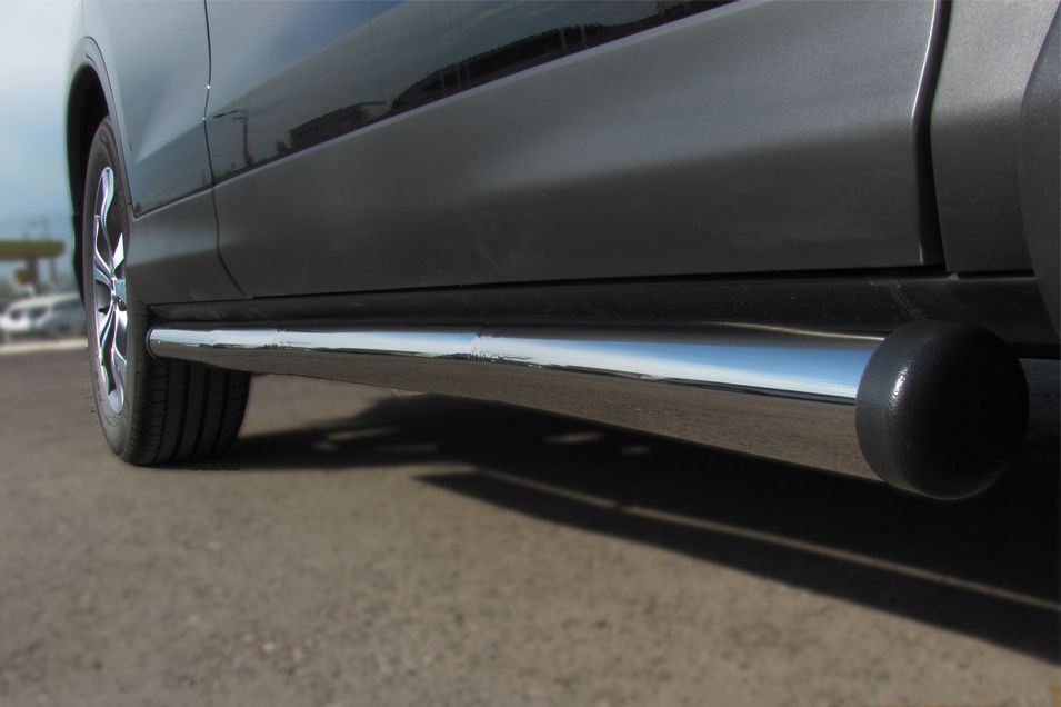 Защита порогов RusStal труба d76 (вариант 2) для Honda CR-V III 2009-2012. Артикул HNT-0002242