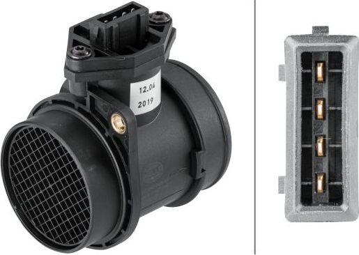 Датчик массового расхода воздуха (ДМРВ) Hella для Audi A6 II (C5) 1997-2005. Артикул 8ET 358 095-411