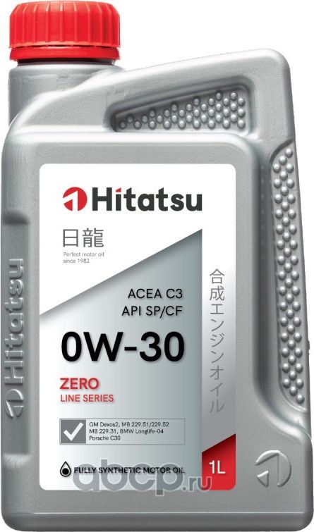 Масло моторное синт. 0W-30 1л (Hitatsu) Hitatsu. Артикул 0W30H11