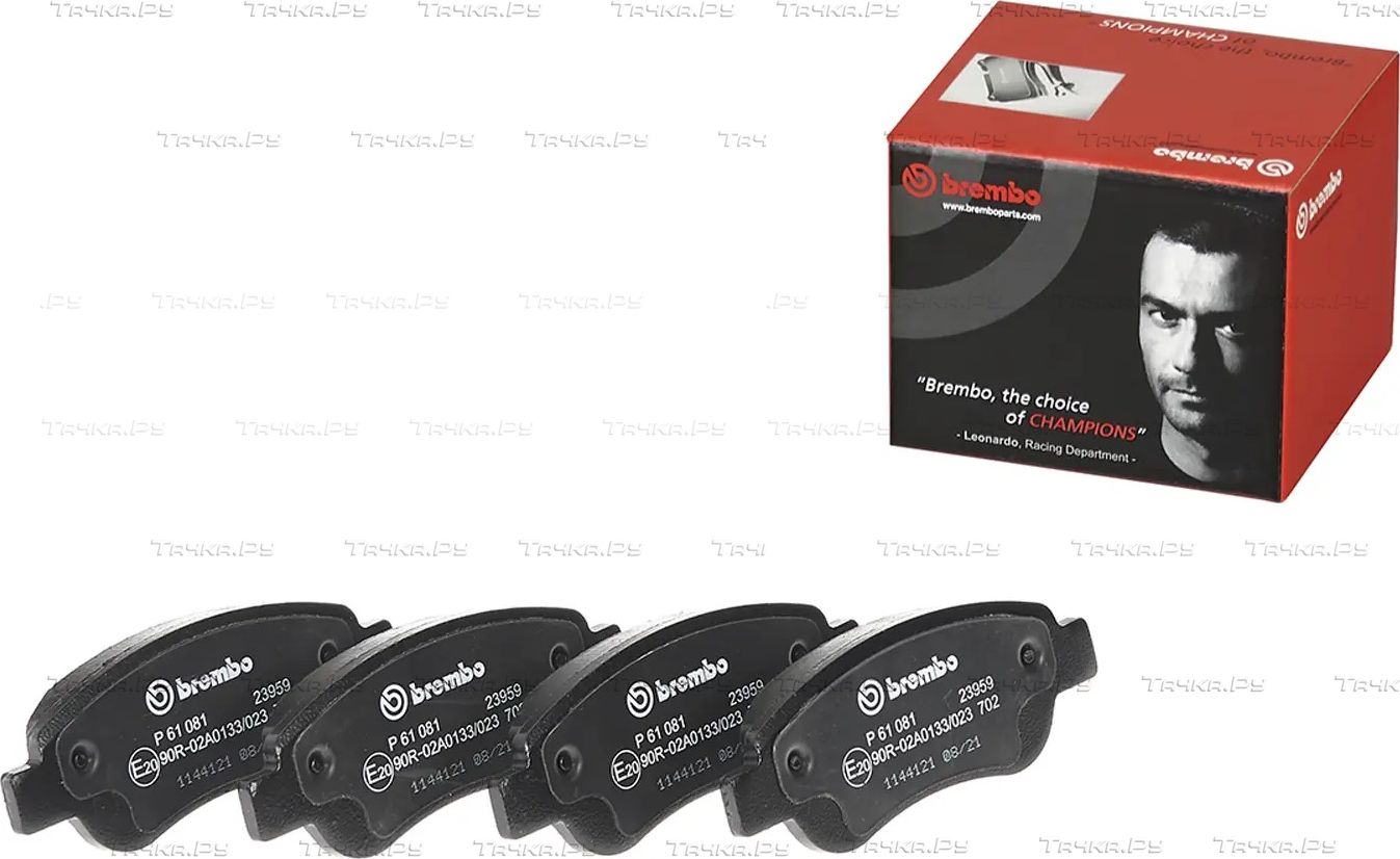 Тормозные колодки Brembo передние для Citroen C1 II 2014-2026. Артикул P 61 081