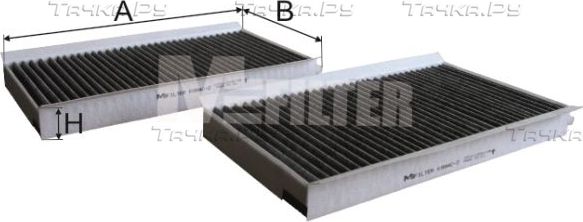 Салонный фильтр MFilter для Alpina B6 E63/64 2006-2010. Артикул K 994C-2