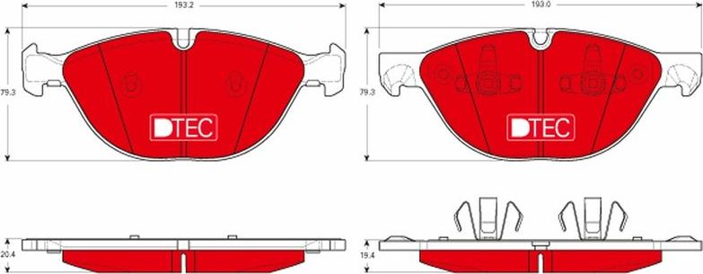 Тормозные колодки TRW DTEC COTEC. Артикул GDB1728DTE