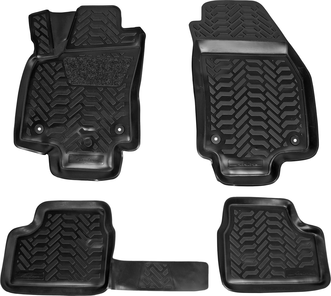 Коврики Airline 3D с высоким бортиком для салона Opel Astra Family H 2004-2014. Артикул ACM-PS-84