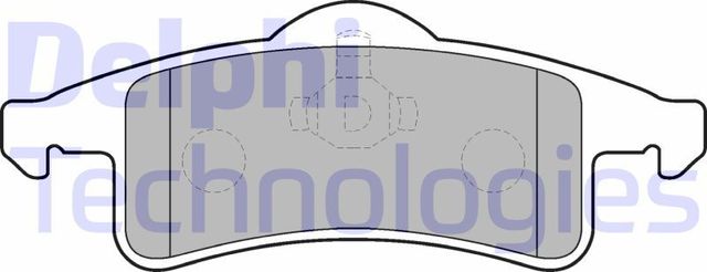 Тормозные колодки Delphi (Low-Metallic) задние для Jeep Grand Cherokee I (ZJ) 1999-1999. Артикул LP1558