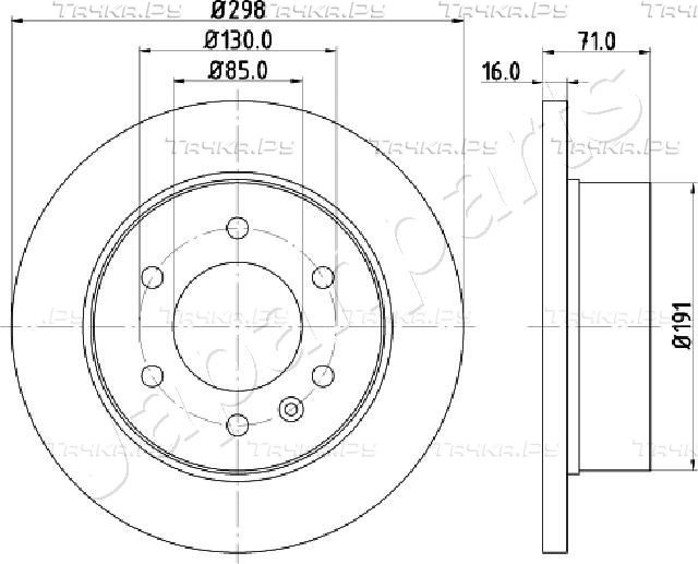 Тормозной диск Japanparts. Артикул DP-0527