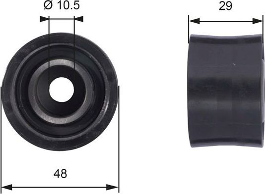 Направляющий (ведущий) ролик ремня ГРМ Gates PowerGrip® для Ford Escort V 1992-2000. Артикул T42033