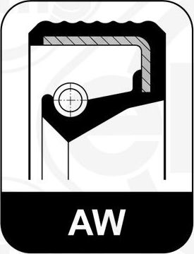 Сальник, уплотнительное кольцо Elring (NBR (бутадиен-нитрильный каучук)). Артикул 164.500