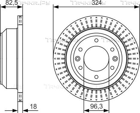 Тормозной диск Bosch. Артикул 0 986 479 U29