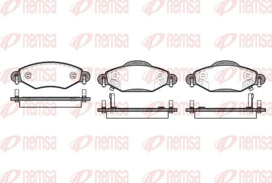 Тормозные колодки Remsa передние для Toyota Echo 1999-2005. Артикул 0978.02