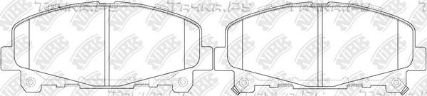 Тормозные колодки NiBK. Артикул PN8865S