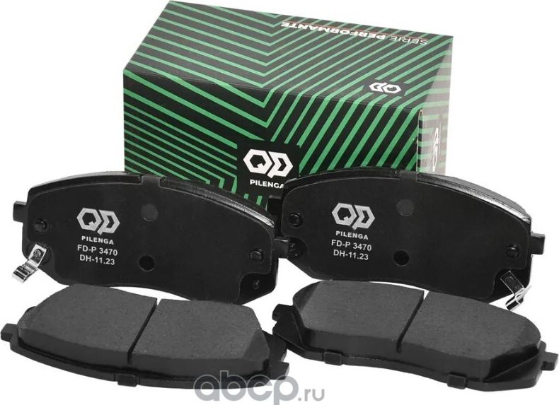 PILENGA Колодки тормозные дисковые передние  HYUNDAI/KIA CRETA II (2021-) SOUL III (SK3) (2019-). Артикул fd-p3470